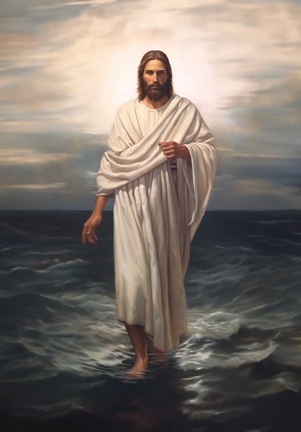 Jesus Christ Walking on Water by Dale Ellis